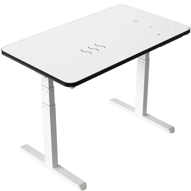 وائٹ گلاس بورڈ ڈبل موٹر الیکٹرک لفٹنگ ٹیبل وائٹ گلاس بورڈ ڈبل موٹر الیکٹرک لفٹنگ ٹیبل