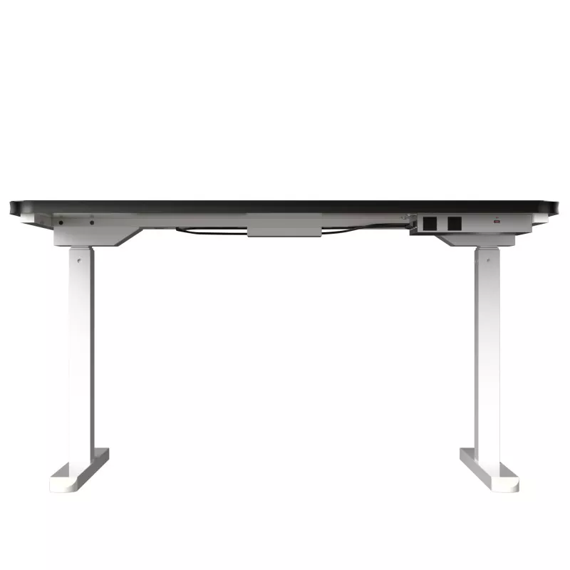 وائٹ گلاس بورڈ ڈبل موٹر الیکٹرک لفٹنگ ٹیبل