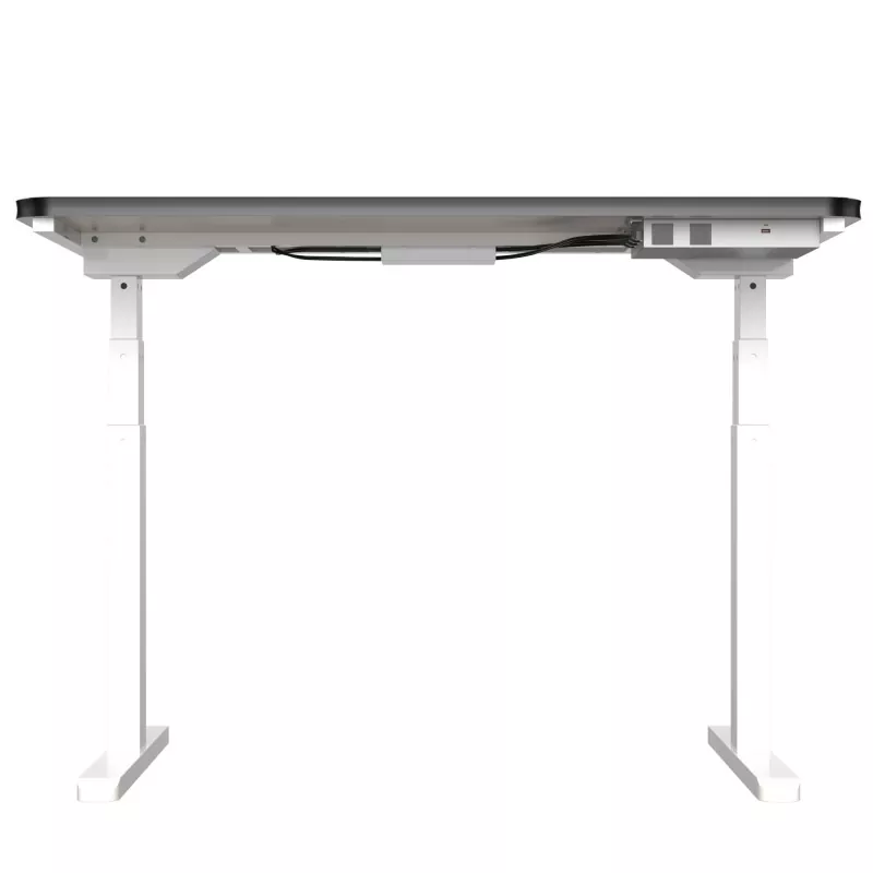 وائٹ گلاس بورڈ ڈبل موٹر الیکٹرک لفٹنگ ٹیبل