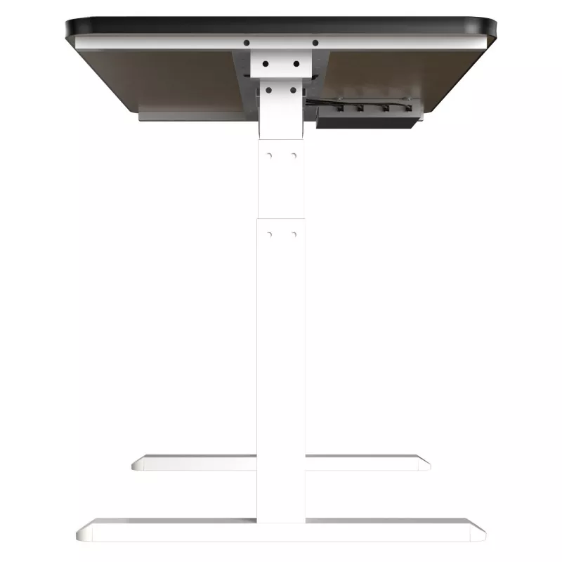 وائٹ گلاس بورڈ ڈبل موٹر الیکٹرک لفٹنگ ٹیبل