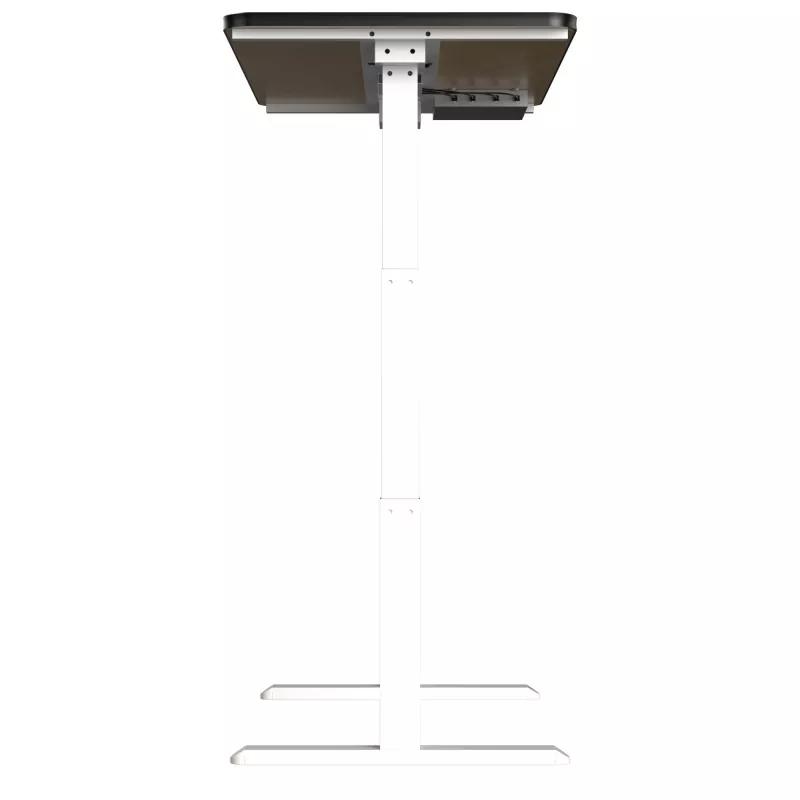 وائٹ گلاس بورڈ ڈبل موٹر الیکٹرک لفٹنگ ٹیبل